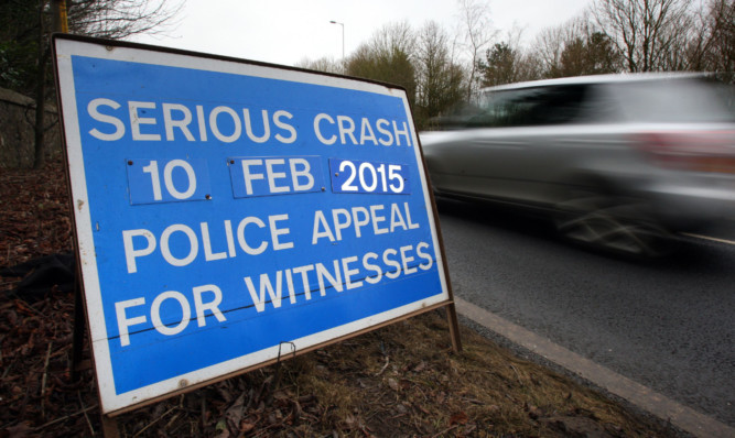 A police appeal for witnesses at the scene of the tragedy.
