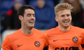 Brian Graham and Stuart Armstrong as Dundee United team-mates.