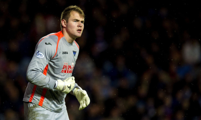 Ryan Scully in action for Dunfermline