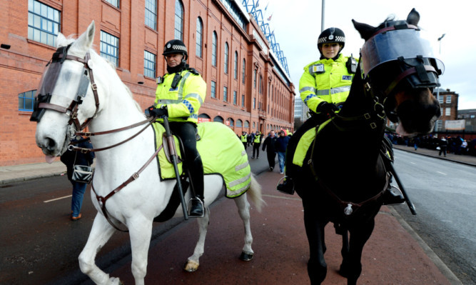 Police Scotland's mounted officers are becoming a more common sight at bigger games.