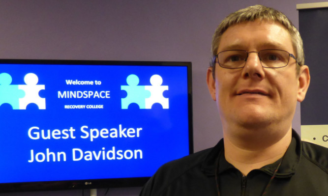 John Davidson during his visit to Mindspace.