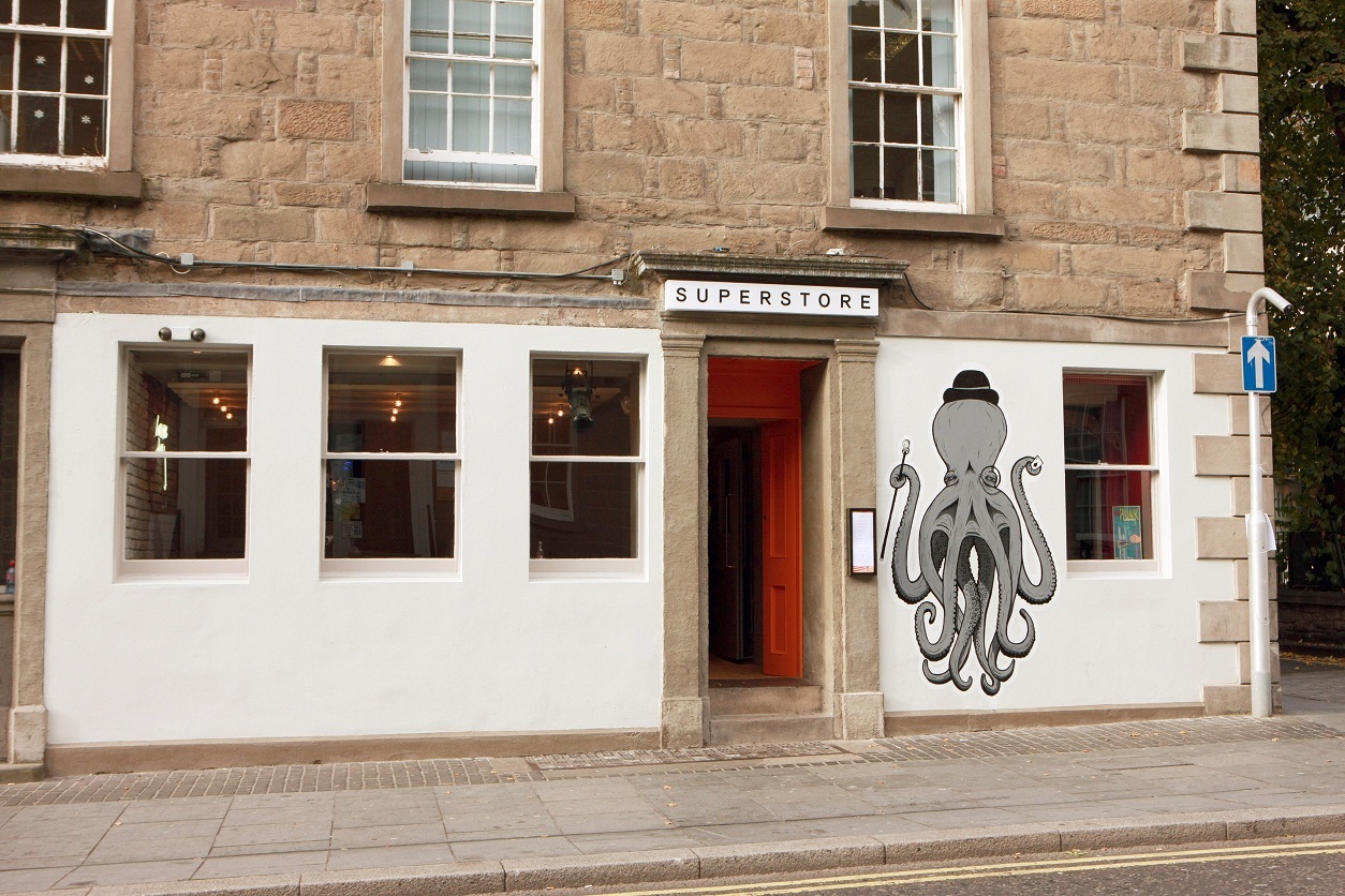 Bob Douglas, Evening Telegraph. Refurbishment of Ketchup and The Social, South Tay Street, Dundee. Ketchup part of the building is now called "Laundromat", The Social is now called "Superstore" and the club in Tay Square is now called "This Must Be The Place". Pic shows Superstore.