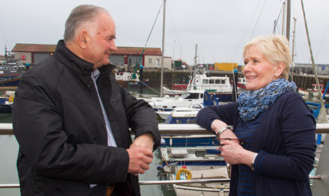 Frank and Marion meet up in Arbroath.