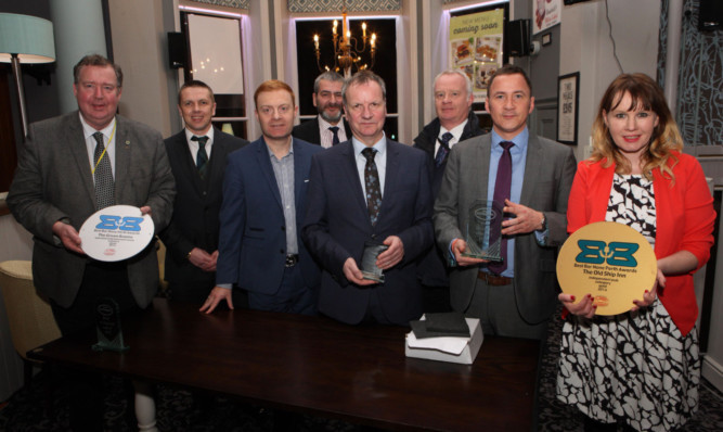 Perth  Best Bar None Awards and Pubwatch Committees pictured at the Awards Ceremony at  Sandemans in Perth.
