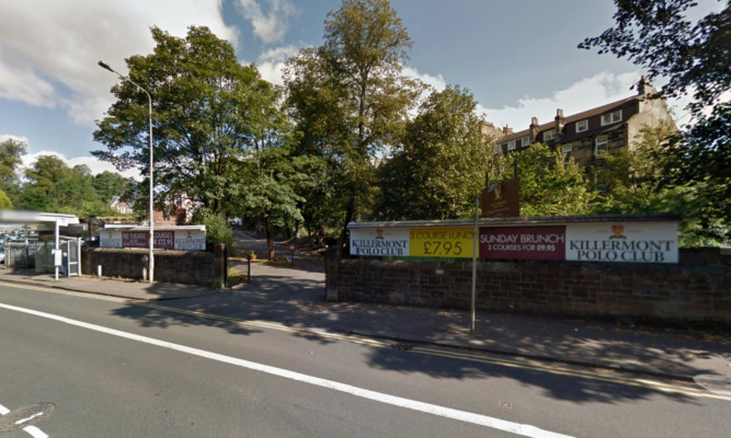 The woman was attacked near the disused near Killermont Polo Club restaurant.