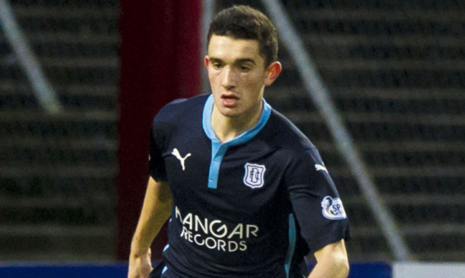 Alex Harris in action for Dundee