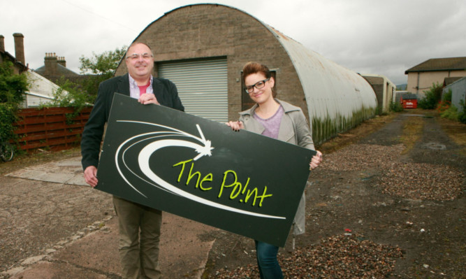 Ken Field and Abby Aitken outside the premises on Lintrathen Street where they wanted to open a counselling centre.