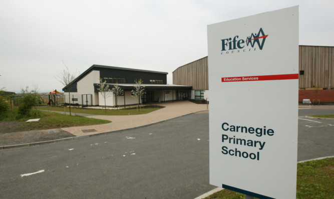 Hina Hayee admitted mounting a pavement at Carnegie Primary School in Dunfermline.