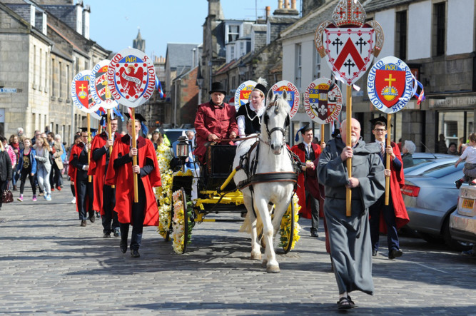 Thousands of people lined the streets of St Andrews to watch the historic Kate Kennedy Parade on April 13. The event sees St Andrews Universitys 600-year history brought to life as students in costume portray notable characters from across the centuries. This years event was the first to be organised by both men and women, following the lifting of a controversial ban on female students.