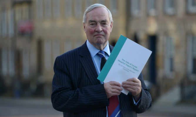 Lord MacLean presents the findings of the The Vale of Leven Hospital, into the death of 34 patients of C-Difficile.
