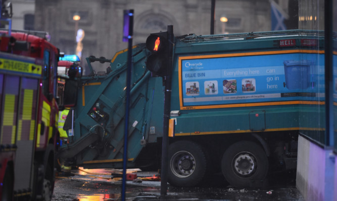 Six people died in the crash in George Square three days before Christmas.