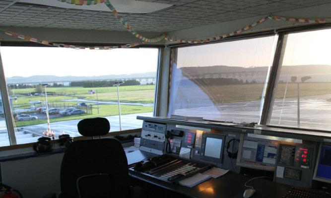 View from air traffic control at Dundee Airport.