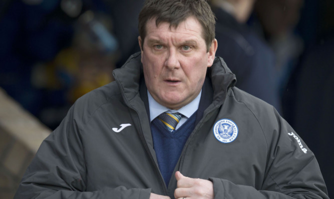 St Johnstone manager Tommy Wright on Saturday.