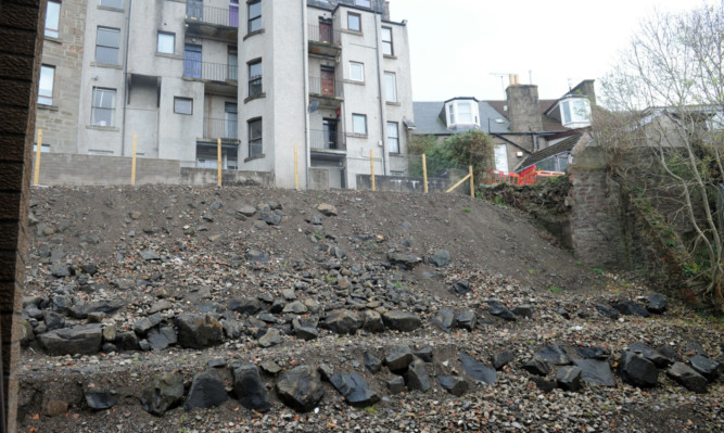 More than 50 households had to be abandoned in December 2013 after a massive section of land collapsed between Gardner Street and Lochee Road.