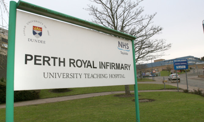 Baker attacked his elderly victim as he wheeled her to the x-ray department at Perth Royal Infirmary.