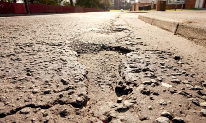 More than 26,600 potholes were repaired in Dundee during the last year.