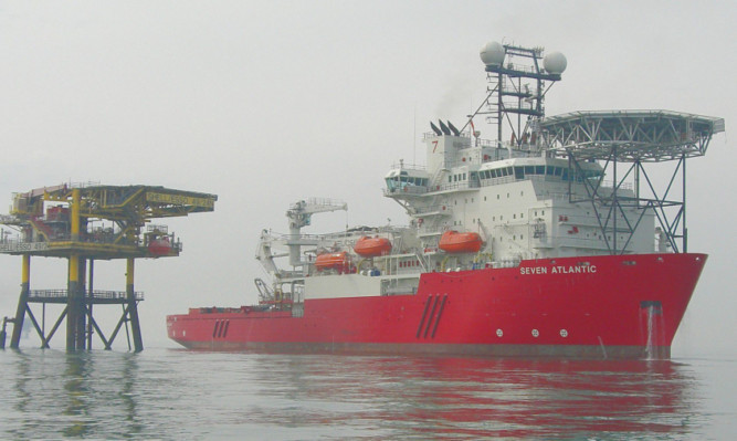 Subsea7s Seven Atlantic diving support vessel supporting Shell operations.
