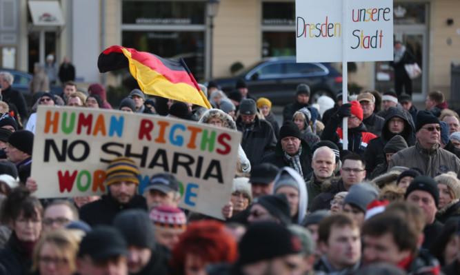 Thousands of people have attended demos organised by Pegida members in Germany.