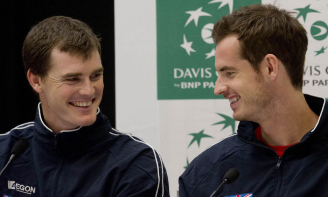 The Murray brothers in Glasgow earlier this week.