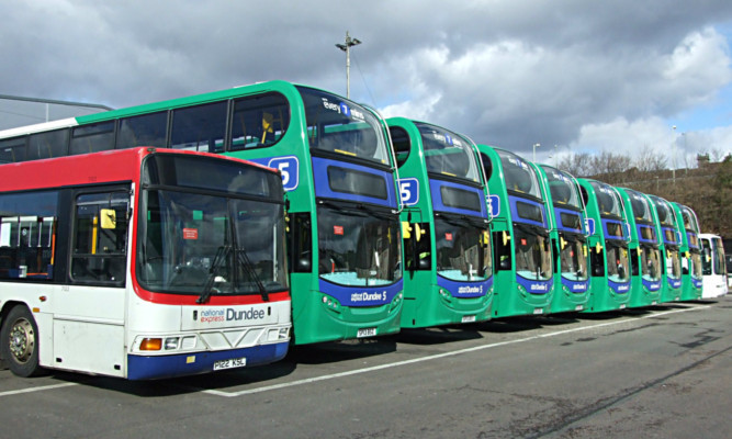 Green line: National Express Dundee has taken delivery of nine hybrid electric double-decker buses.