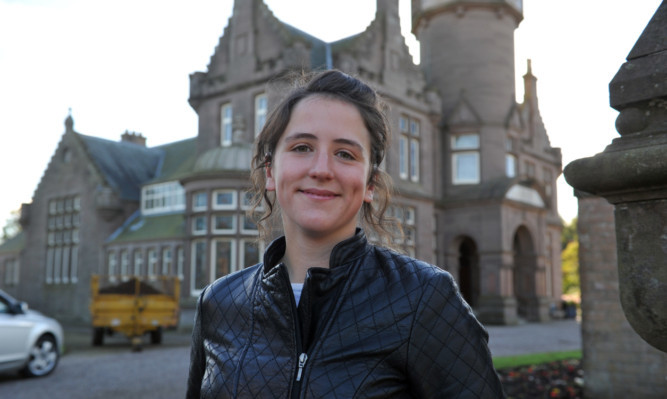 Councillor Mairi Evans, outside the Inglis Memorial Hall, Edzell, is disappointed with the option of a lending library for the building being ruled out.