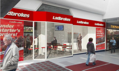 An impression of how the new Ladbrokes store would look.