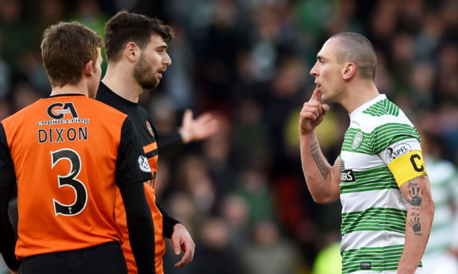 Nadir Ciftci and Scott Brown clashed early on in Sunday's match.