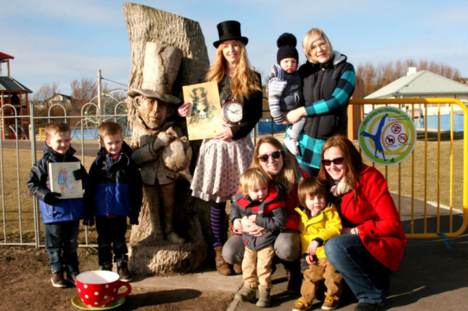 At the Low Common Playground in Arbroath, from left: five-year-old twins James and David Gray, Jilly Henderson, Laura Spink holding one-year-old Charlie Spink, Maxie Cobern-Berke and two-year-old Oscar Cobern-Berke, and Amber Inglis with two-year-old Kyle Robertson.