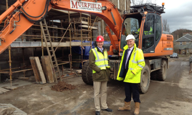 Muirfield founder Maurice McKay (right) at the Parkview site in Dundee