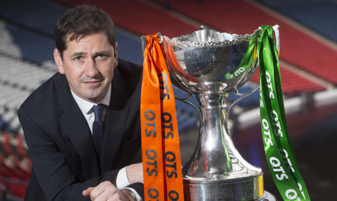 Jackie McNamara hopes to be reunited with the trophy on Sunday.