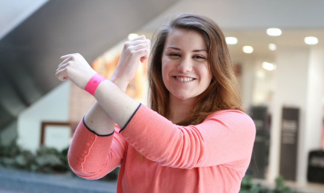 Sarah Hunter, from Carnoustie, at X Factor auditions in Dundee last year.