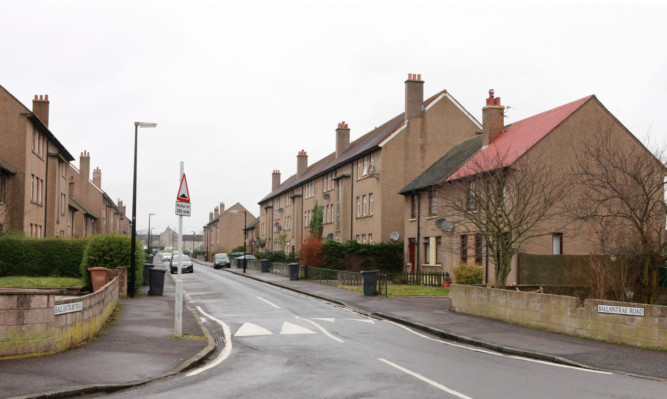 Ballantrae Road, the scene of the incident in which a man was stabbed.