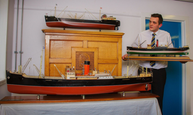 Models from the former DP&L building, including the SS Dundee in the foreground.