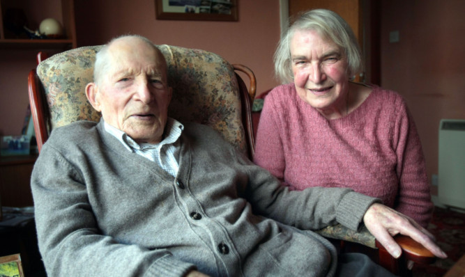 Alf Smith with his daughter Irene Noble.