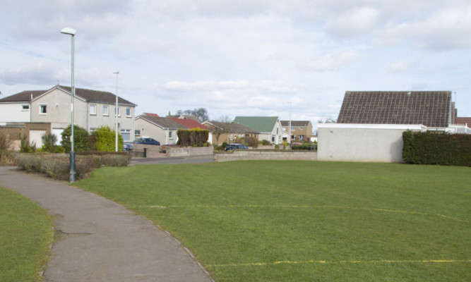 The area where the new park is being built.