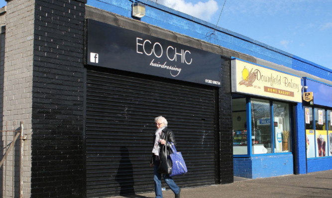 The hairdresser was targeted over the weekend and remained closed on Monday.