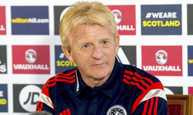 Scotland manager Gordon Strachan talks to the press ahead of his side's forthcoming International Challenge Match with Northern Ireland