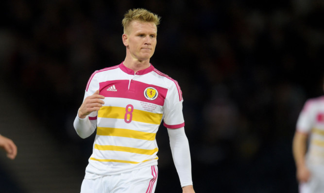 Matt Ritchie makes his debut for Scotland.