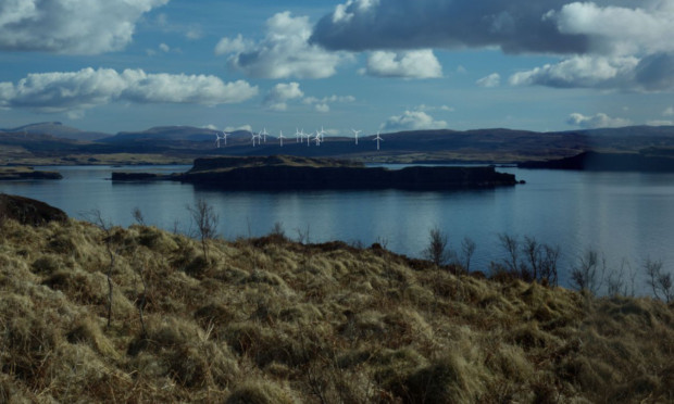 An impression of the turbines in situ at Glen Ullinish.