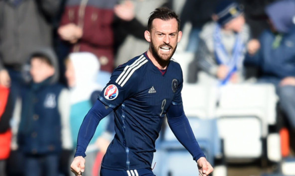 Steven Fletcher after his opening goal.