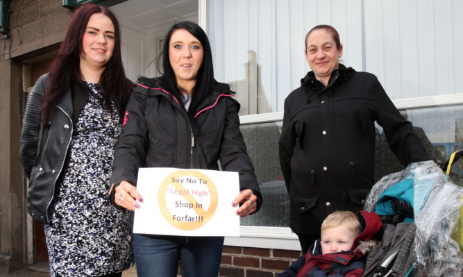 Determined: Adele Douglas Speirs, who has been part of a Facebook campaign and petition to block the shop on North Street, Forfar.