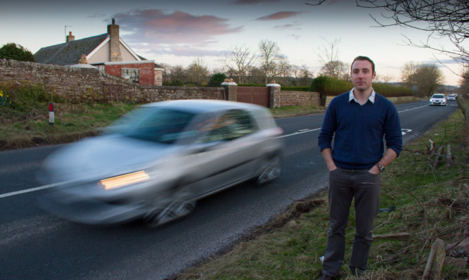 David Wise-Mann is campaigning for safety measures on the A92.