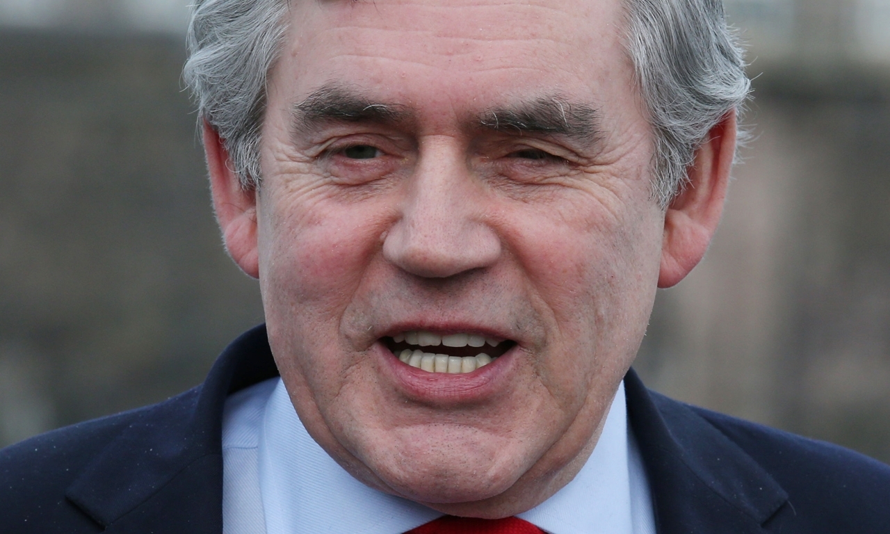File photo dated 02/02/15 of former Prime Minister Gordon Brown who said that the general election will be the "social justice election", as he announced Labour would boost NHS spending in Scotland. PRESS ASSOCIATION Photo. Issue date: Saturday March 28, 2015. Mr Brown said the party would outspend the SNP on the health service by spending £250 million extra. His comments come ahead of the launch of the election campaign for MP Ian Murray at an event held at an Edinburgh school today where he will tell party activists that each political party should be judged on whether they will offer real change on issues such as health, poverty, housing and jobs. See PA story POLITICS Brown. Photo credit should read: Andrew Milligan/PA Wire