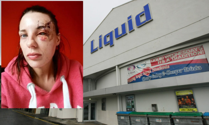 Debbie Strachan has been left with serious injuries after a night out at Liquid Nightclub in Dundee.