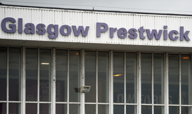 PRESTWICK, SCOTLAND - FEBRUARY 25:  A general view of Prestwick Airport on February 25, 2015 in Prestwick, Scotland. The Scottish Government has been accused of hiding the true cost to the tax payer for buying Prestwick Airport after they kept secret the existence of a new estimate predicting it would almost double to £40 million.  (Photo by Jeff J Mitchell/Getty Images)