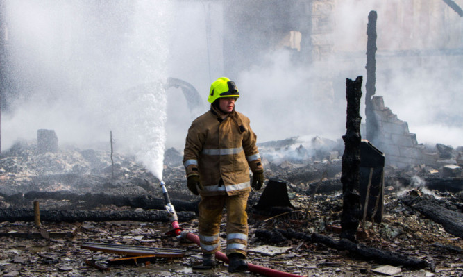 Firefighters could not save the Spittal of Glenshee Hotel last August.