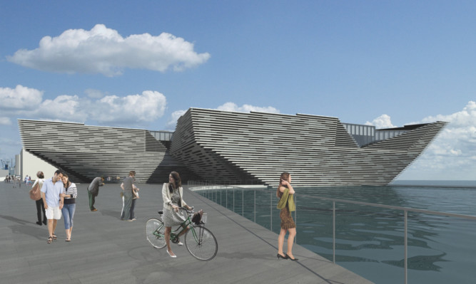 An artist's impression of the V&A in Dundee.