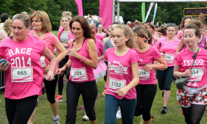 Runners at last year's Race For Life.