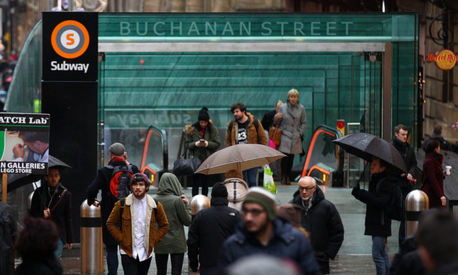 The man was attacked at the Buchanan Street subway station.