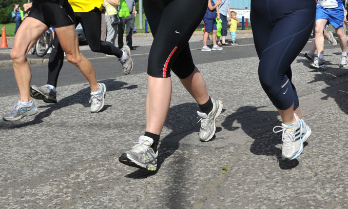 Kim Cessford - 19.08.12 - pictured is the start of the annual Forfar 10k run organised by the Forfar Road Runners - this year was a record entry of 320 runners